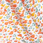 Popelín Algodón Orgánico Infantil Peces Coral - Ribes y Casals