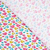 Popelín Algodón Orgánico Infantil Peces Rosa - Ribes y Casals