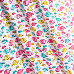 Popelín Algodón Orgánico Infantil Peces Rosa - Ribes y Casals