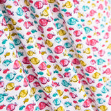 Popelín Algodón Orgánico Infantil Peces Rosa - Ribes y Casals