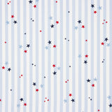 Popelín Algodón Orgánico Infantil Vichy Estrellas - Ribes y Casals