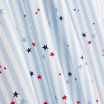 Popelín Algodón Orgánico Infantil Vichy Estrellas - Ribes y Casals