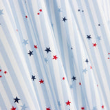 Popelín Algodón Orgánico Infantil Vichy Estrellas - Ribes y Casals