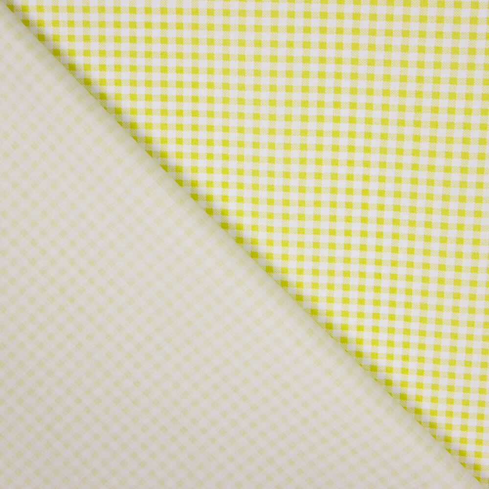 Popelín Algodón Orgánico Infantil Mini Cuadro Lima - Ribes y Casals