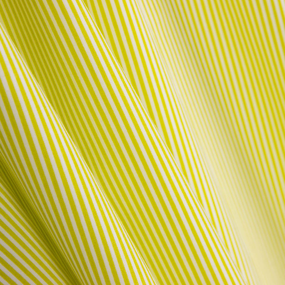 Popelín Algodón Orgánico Infantil Mini Raya Lima - Ribes y Casals