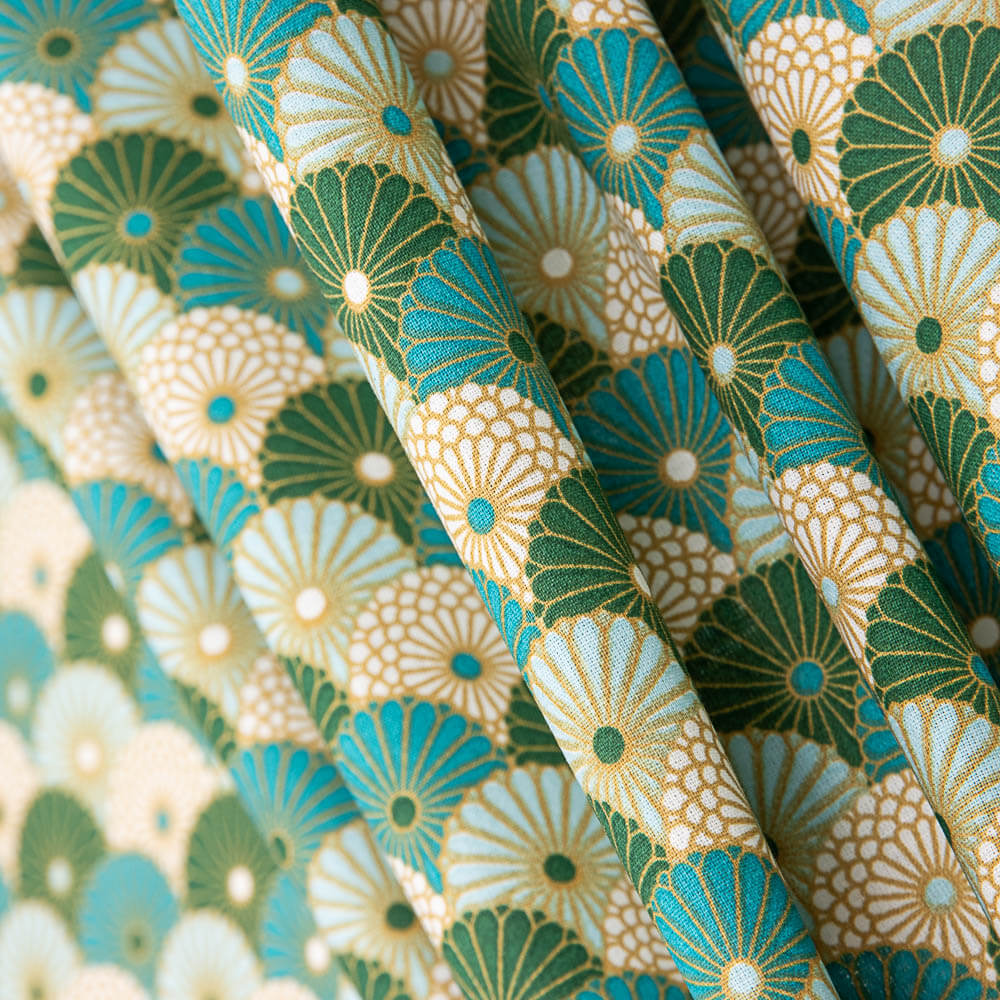 Popelín Algodón Pai Pai Verde Oeko-Tex® - Ribes y Casals