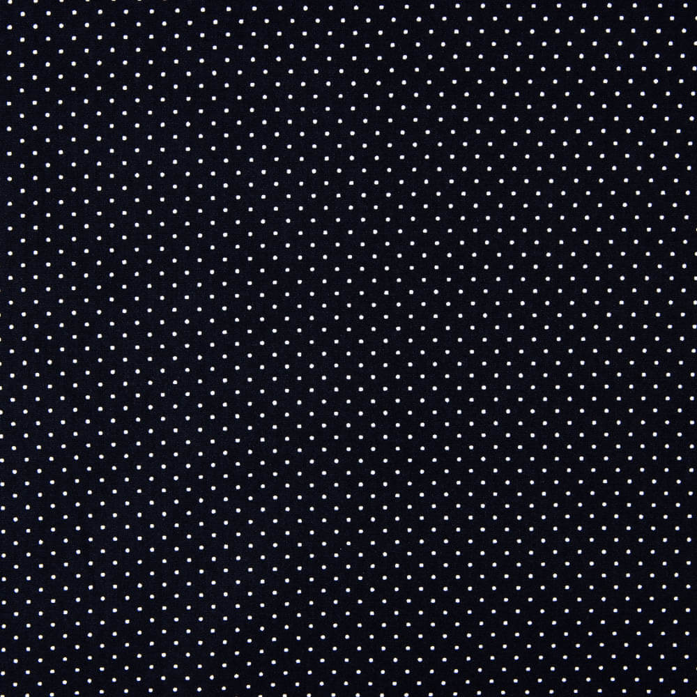 Popelín Algodón Polka Dot Marino - Ribes y Casals