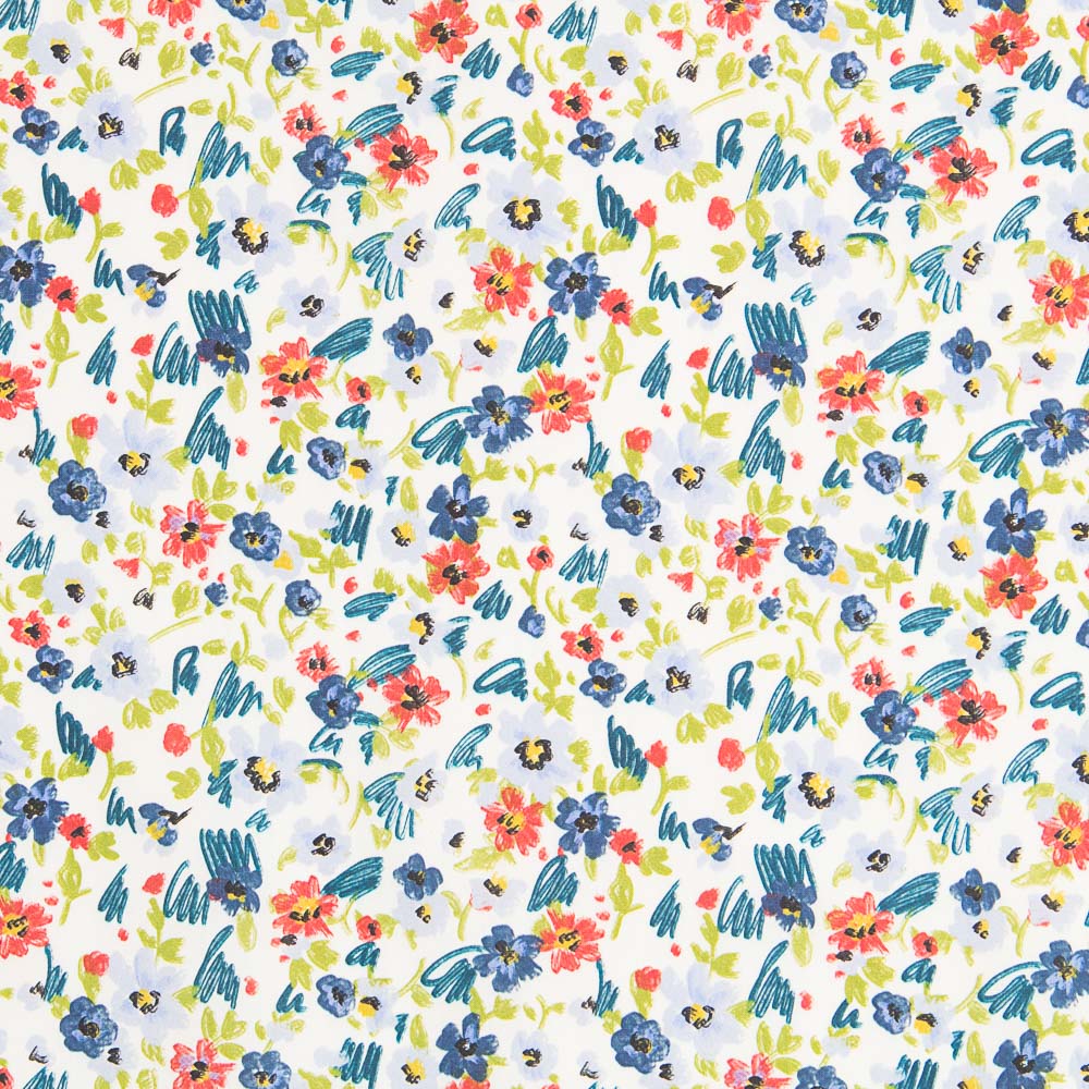 Popelín Algodón Prado Verdes - Ribes y Casals