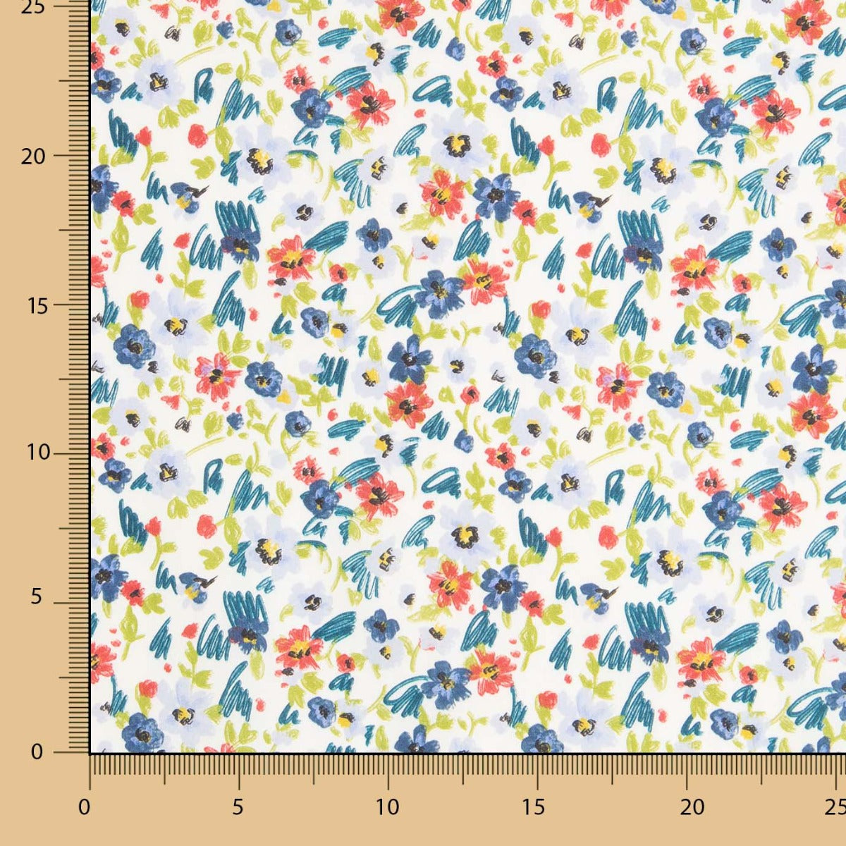 Popelín Algodón Prado Verdes - Ribes y Casals