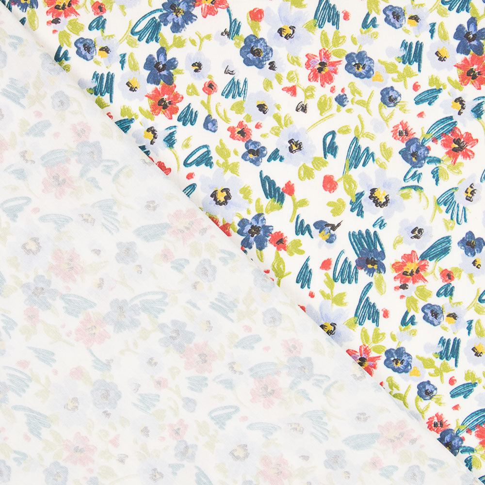 Popelín Algodón Prado Verdes - Ribes y Casals