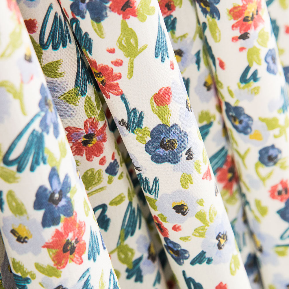 Popelín Algodón Prado Verdes - Ribes y Casals