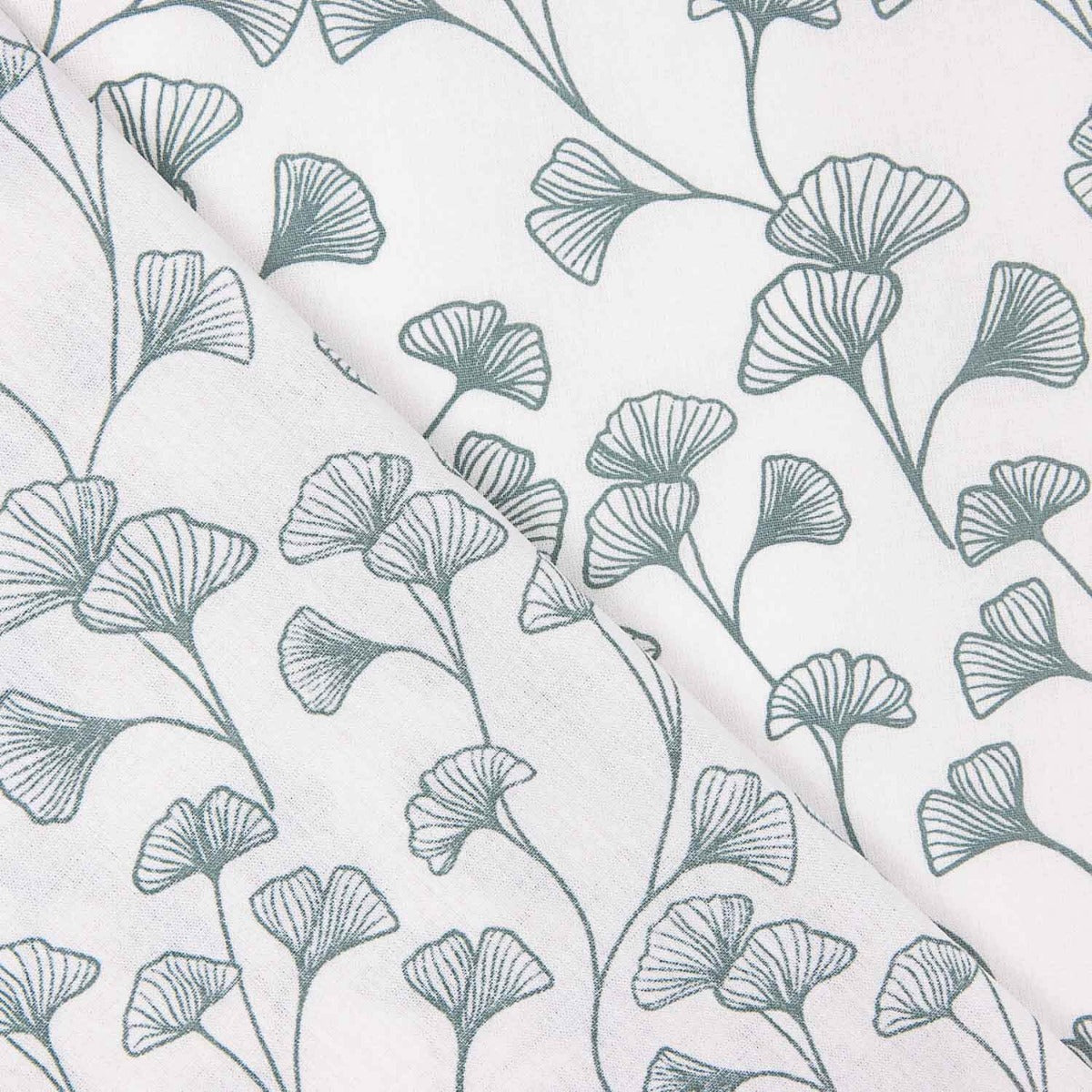 Popelín Algodón Ramas Blancas - Ribes y Casals