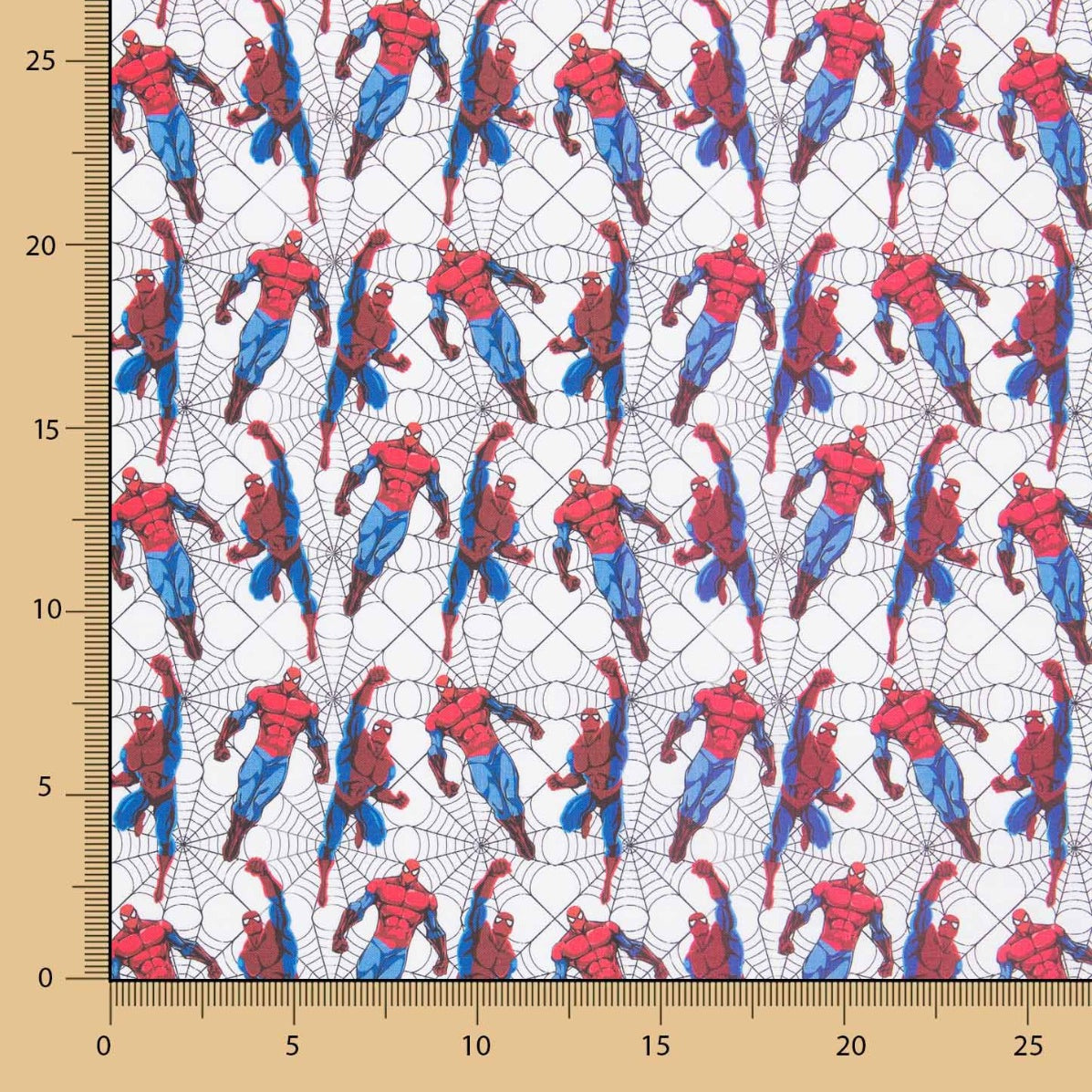 Popelín Algodón Hombre Araña Blanco - Ribes y Casals