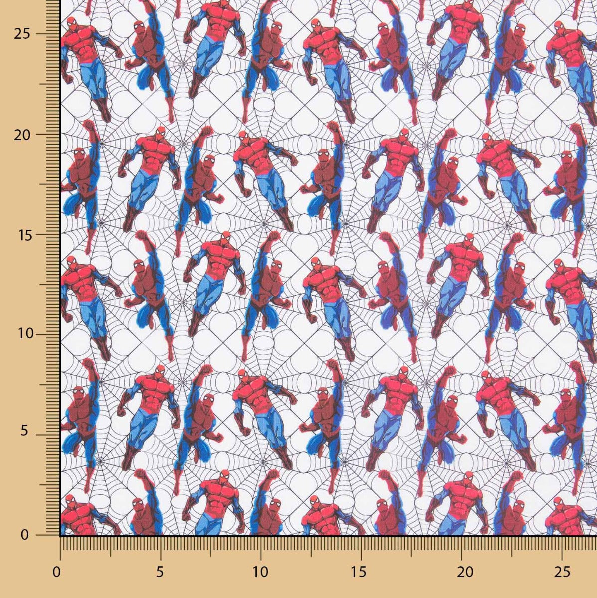 Popelín Algodón Hombre Araña Blanco - Ribes y Casals