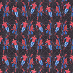 Popelín Algodón Hombre Araña Negro - Ribes y Casals