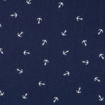 Popelín Anclas Azul Marino - Ribes y Casals