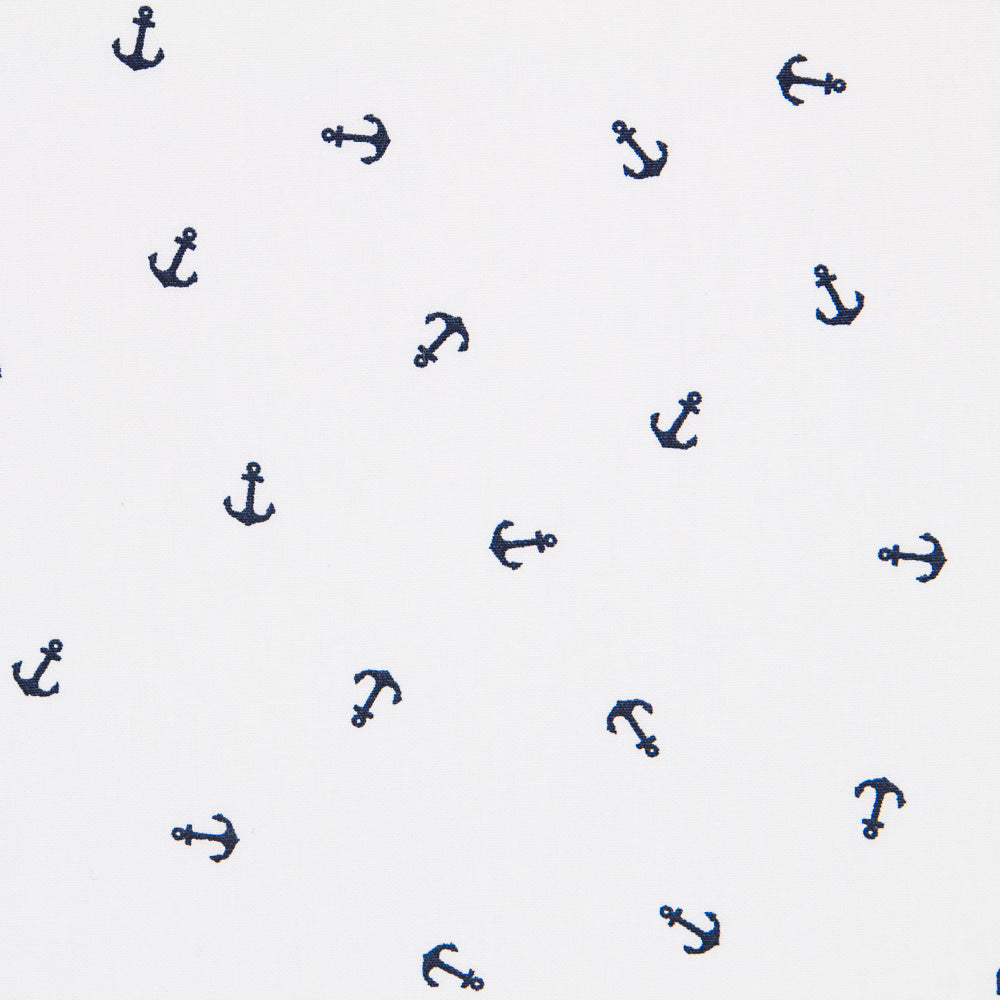 Popelín Anclas Blanco - Ribes y Casals