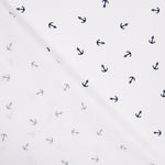 Popelín Anclas Blanco - Ribes y Casals