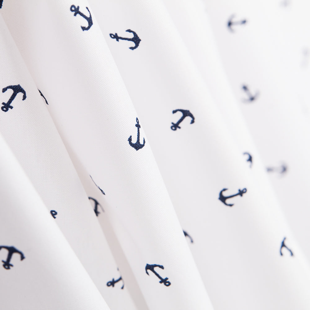 Popelín Anclas Blanco - Ribes y Casals