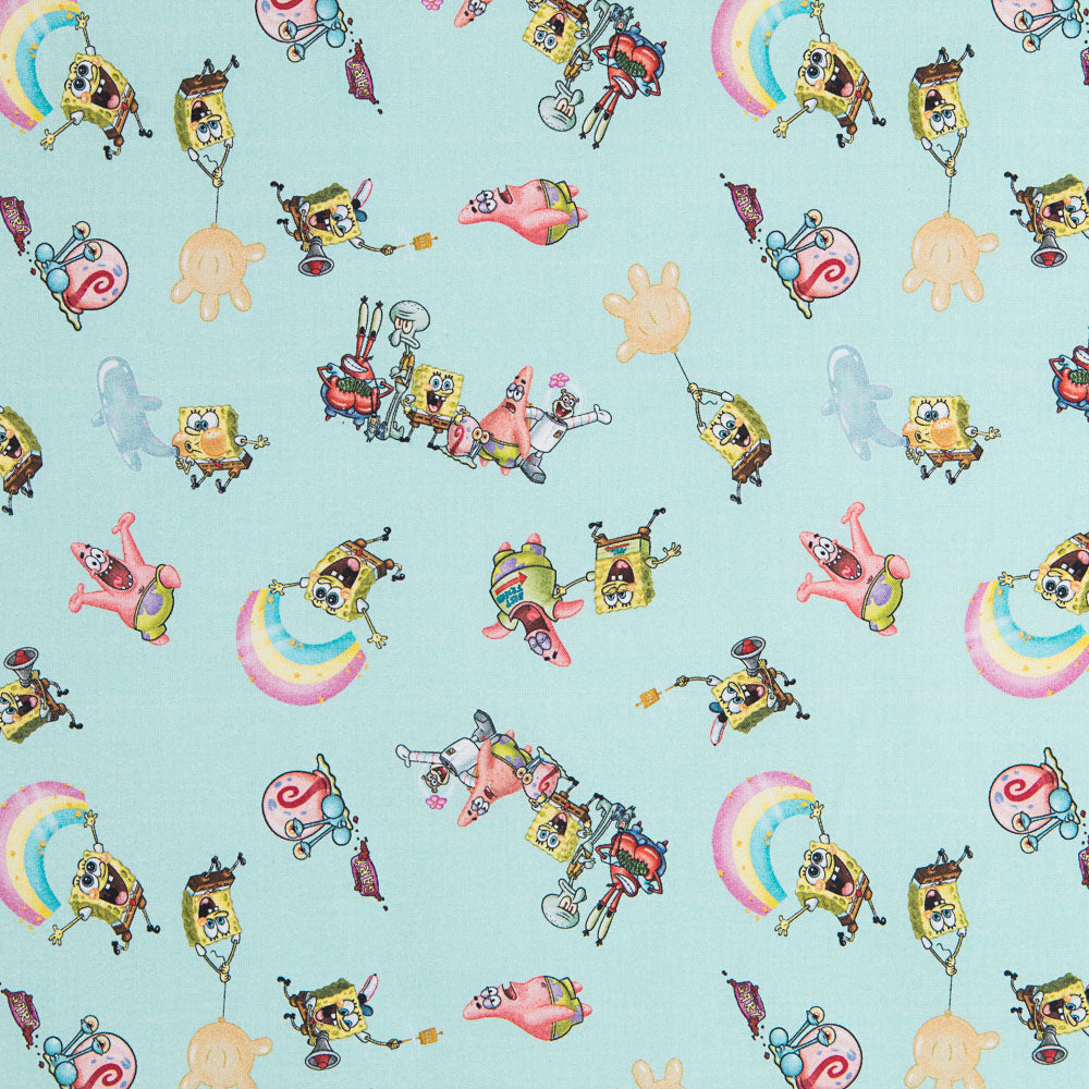 Popelín Bob Esponja Verde - Ribes y Casals