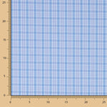 Popelín Camisería Cuadros Azul - Ribes y Casals