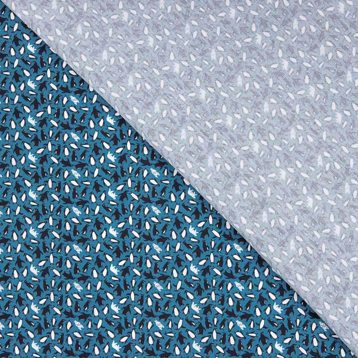 Popelín Camisero Pinguins - Ribes y Casals