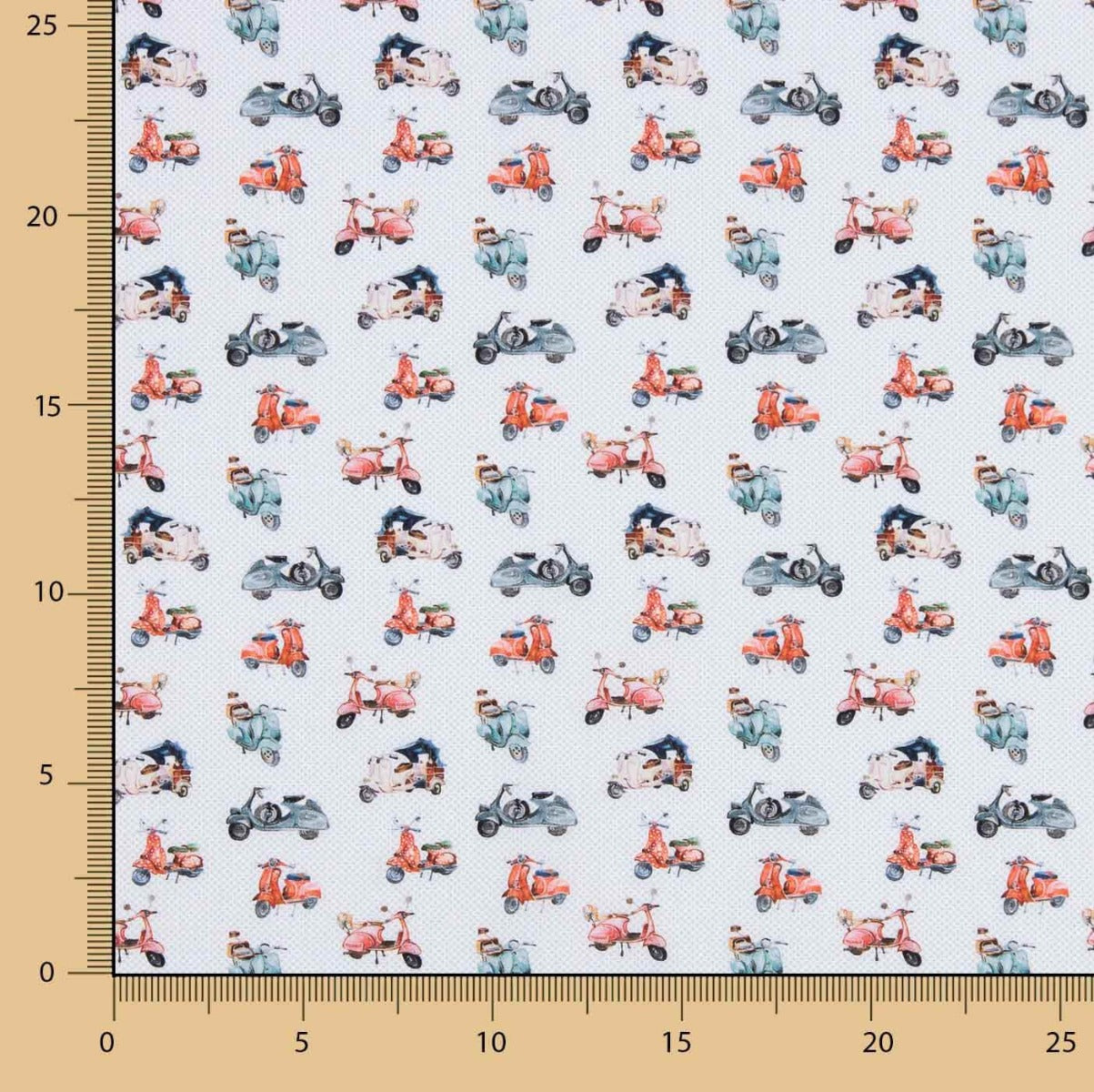 Popelín Camisero Vespas - Ribes y Casals