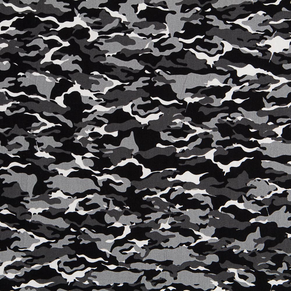 Popelín Camuflaje Gris - Ribes y Casals