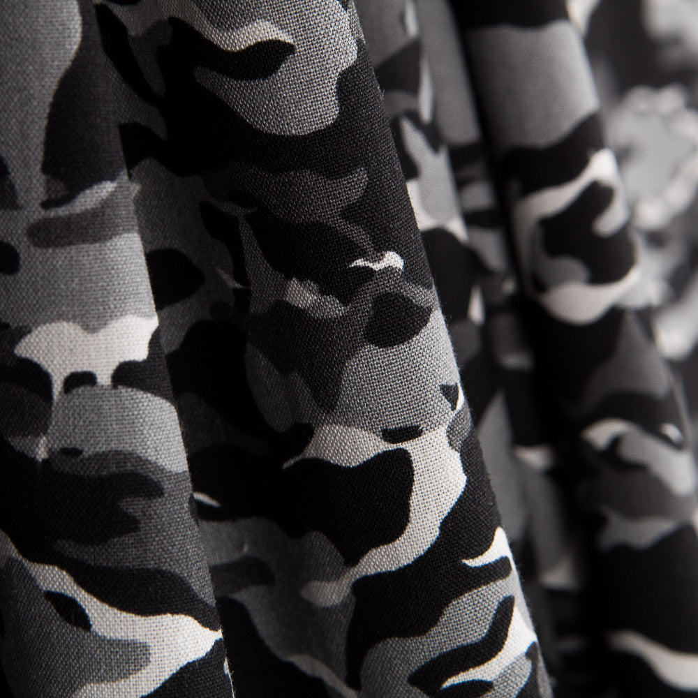 Popelín Camuflaje Gris - Ribes y Casals