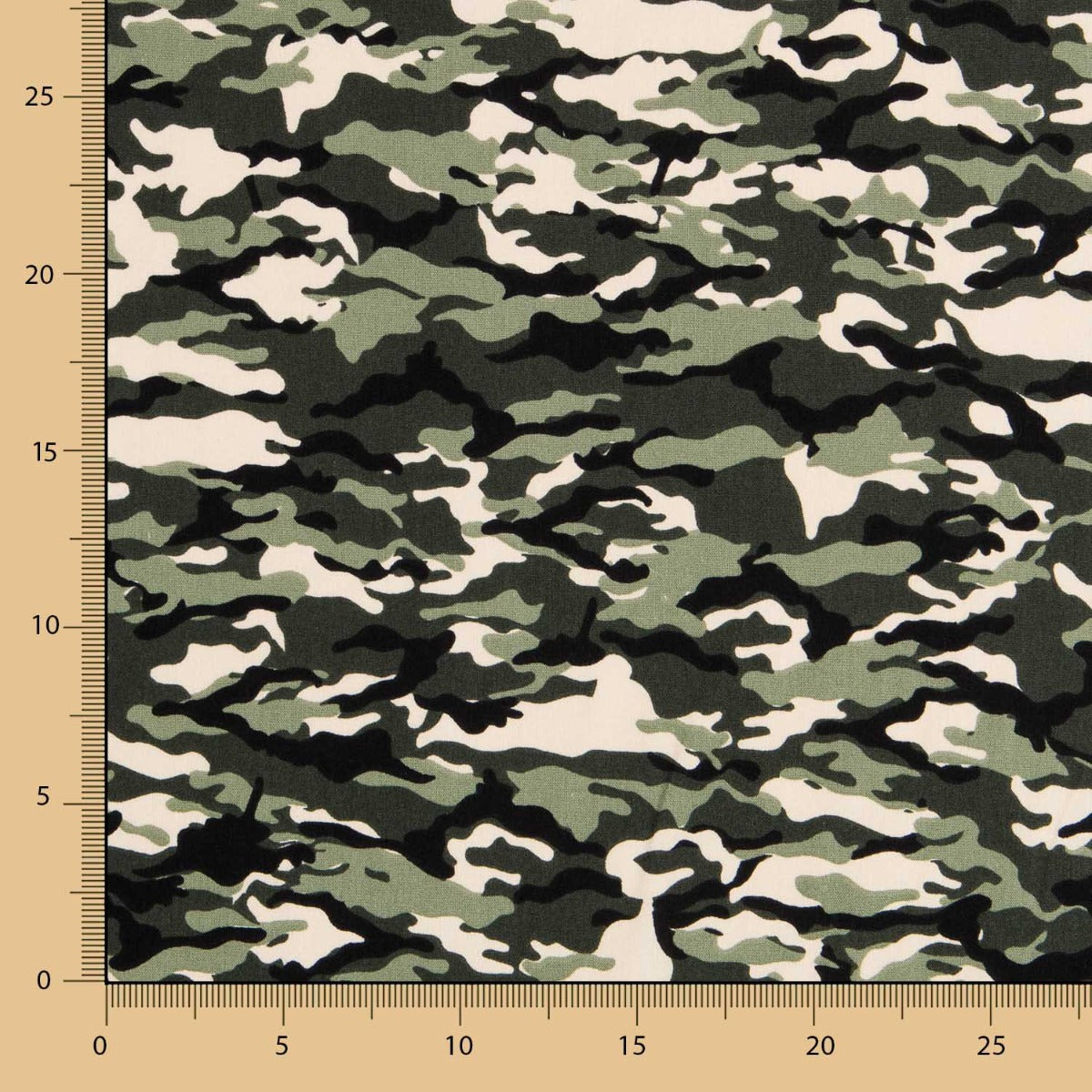 Popelín Camuflaje Verde - Ribes y Casals