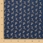 Retal Popelín Cebras Azul 90x145 cm - Ribes y Casals