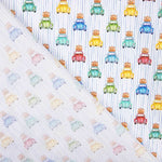 Popelín Camisero Coches Listado - Ribes y Casals