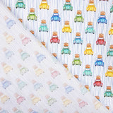 Popelín Camisero Coches Listado - Ribes y Casals