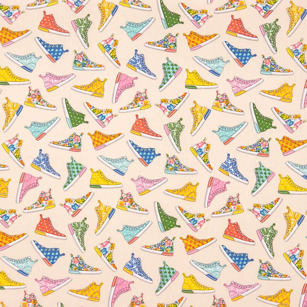 Algodón Estampado Baskets Crudo - Ribes y Casals