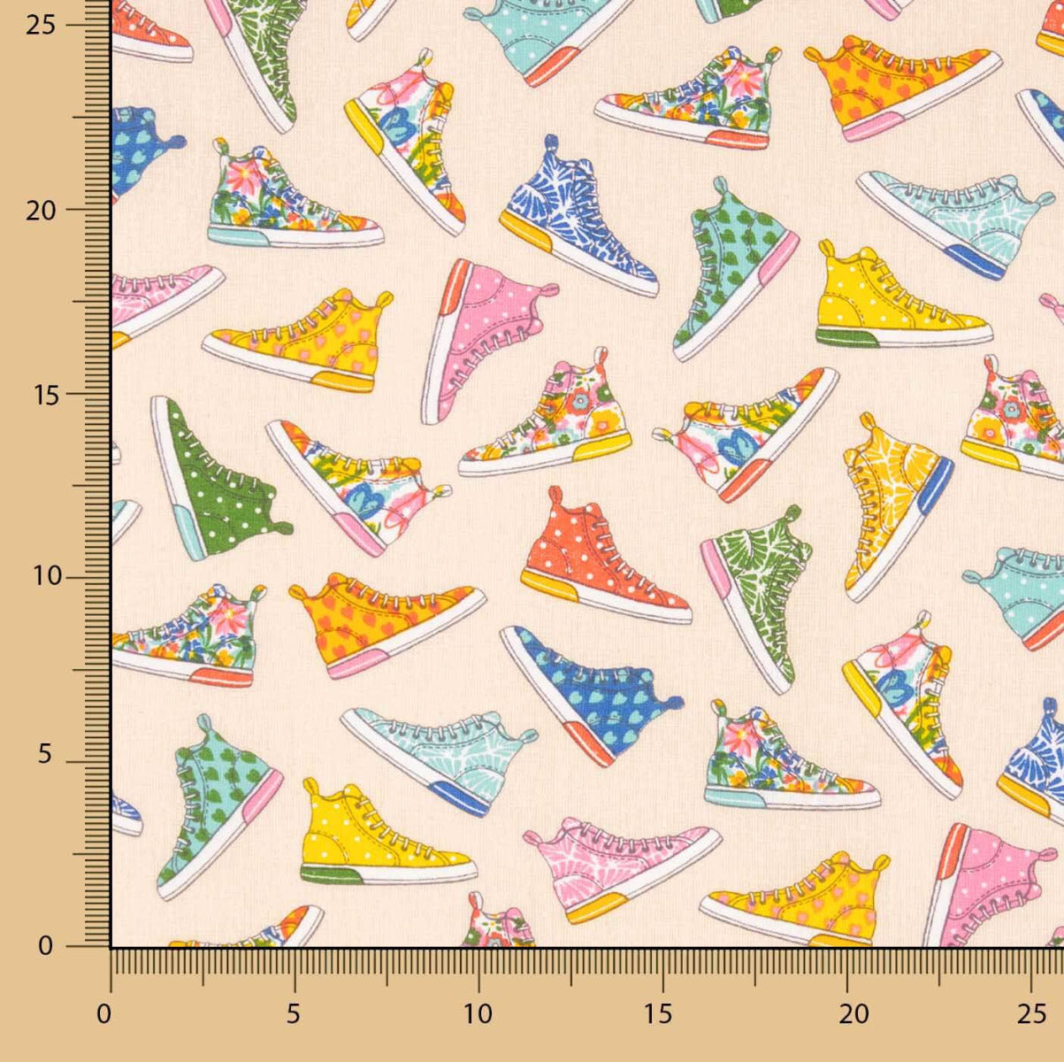 Algodón Estampado Baskets Crudo - Ribes y Casals