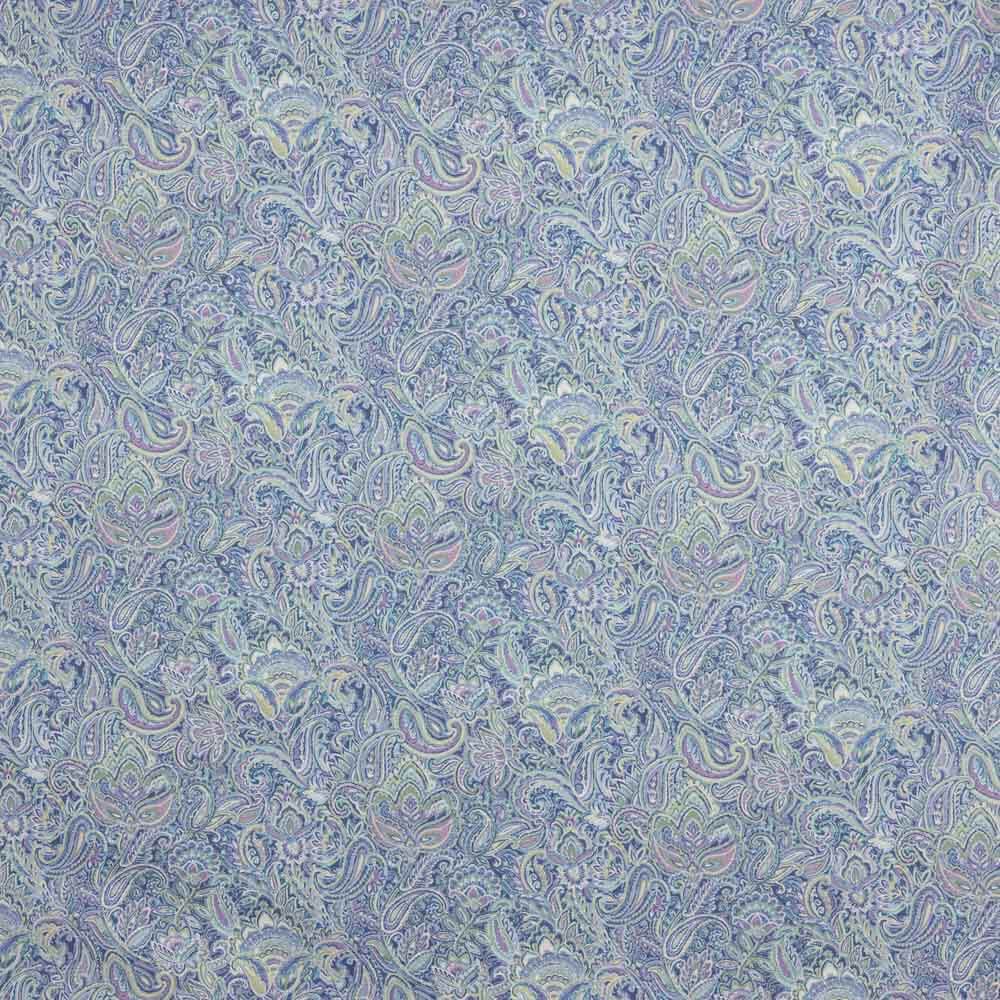 Popelín Estampado Cachemire Azules - Ribes y Casals