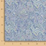 Popelín Estampado Cachemire Azules - Ribes y Casals