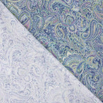 Popelín Estampado Cachemire Azules - Ribes y Casals