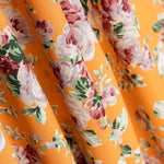 Popelín Estampado Flamenca Cretona Amarillo Huevo - Ribes y Casals