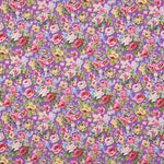 Popelín Estampado Flamenca Cretona Morado - Ribes y Casals