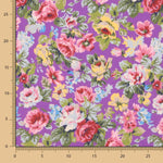 Popelín Estampado Flamenca Cretona Morado - Ribes y Casals
