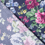 Popelín Estampado Flamenca Cretona Azul Marino - Ribes y Casals