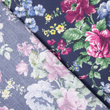 Popelín Estampado Flamenca Cretona Azul Marino - Ribes y Casals