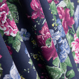 Popelín Estampado Flamenca Cretona Azul Marino - Ribes y Casals