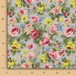 Popelín Estampado Flamenca Cretona Verde Salvia - Ribes y Casals