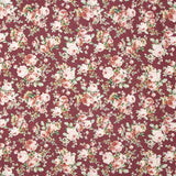 Popelín Estampado Flamenca Cretona Granate - Ribes y Casals