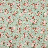 Popelín Estampado Flamenca Cretona Verde Claro - Ribes y Casals
