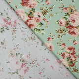 Popelín Estampado Flamenca Cretona Verde Claro - Ribes y Casals