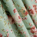 Popelín Estampado Flamenca Cretona Verde Claro - Ribes y Casals