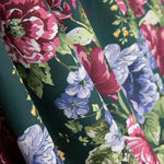 Popelín Estampado Flamenca Cretona Verde Oscuro - Ribes y Casals